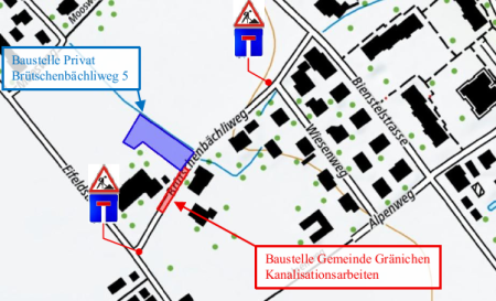 Strassensperrung Brütschenbächliweg