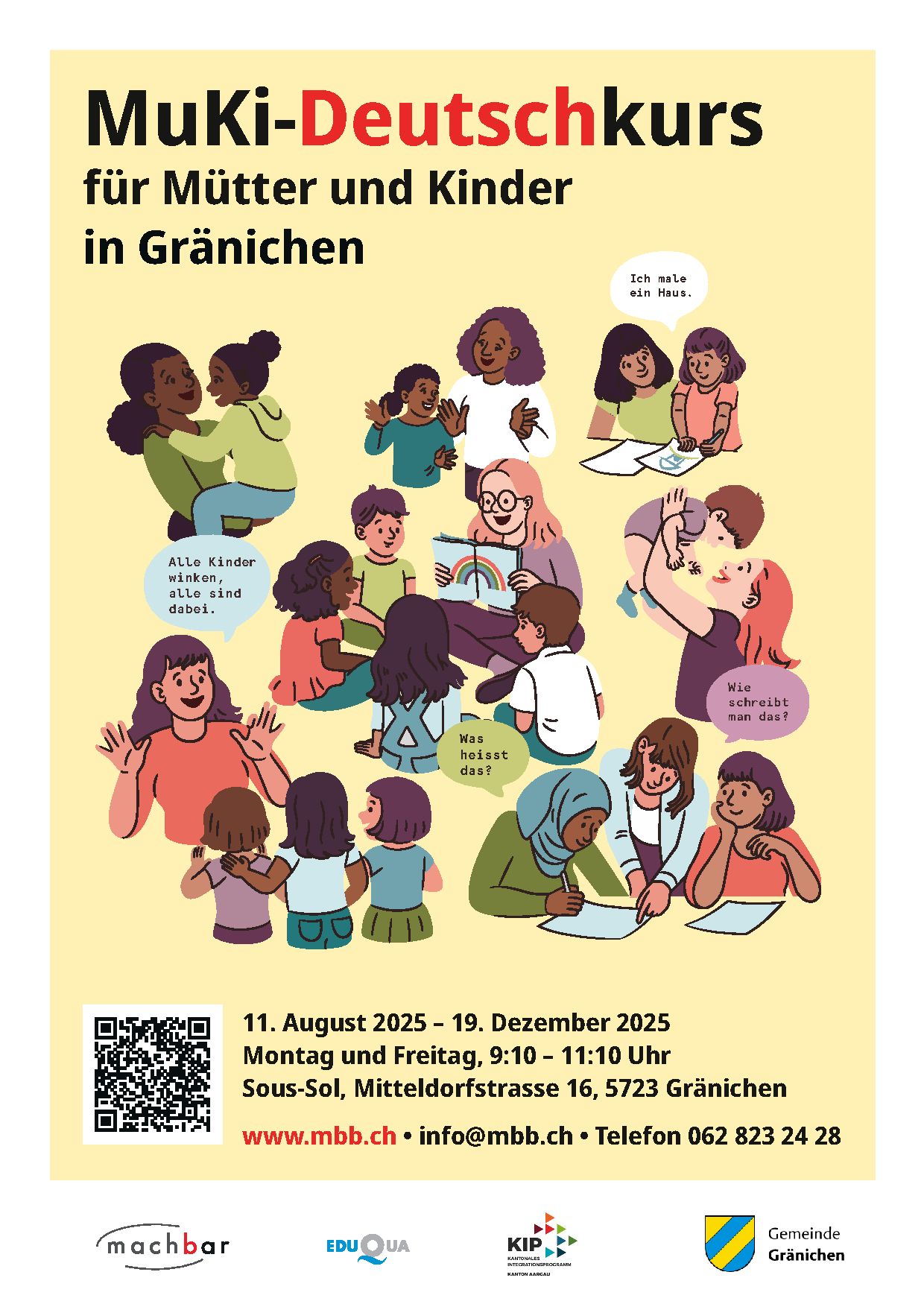Plakat MuKi-Deutsch