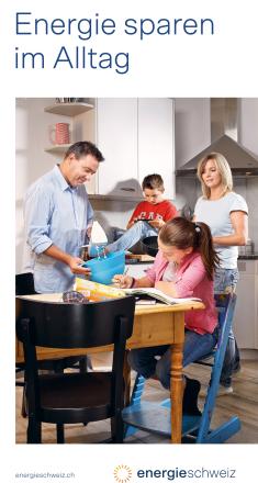 Energie sparen im Alltag