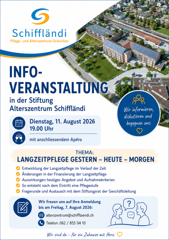 Infoveranstaltung Alterszentrum Schiffländi