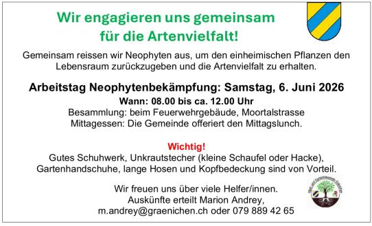 Neophyten-Arbeitstag vom 06.06.2026