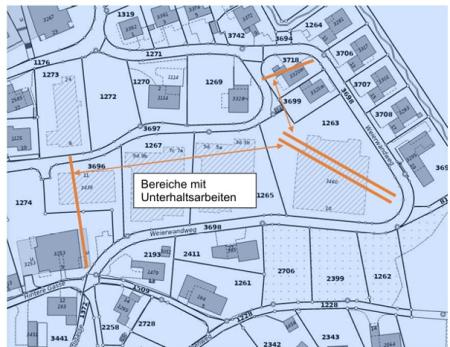 Strassensperrung Weierwandweg