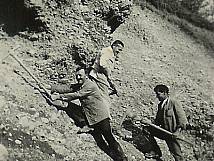 Kiesabbau anno 1930 in Gränichen