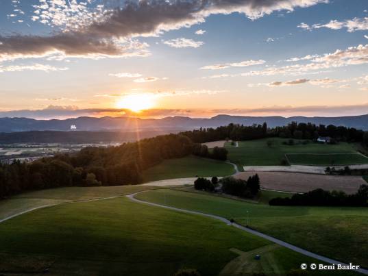Abendstimmung auf dem Rütihof